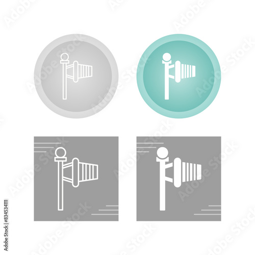 Windsock Vector Icon