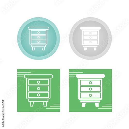 Chest Of Drawers Vector Icon