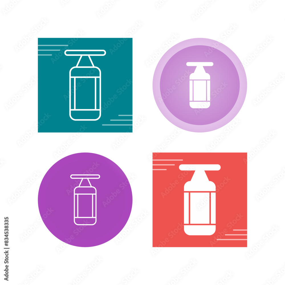 Boxing Bag Vector Icon Boxing Bag Vector Icon