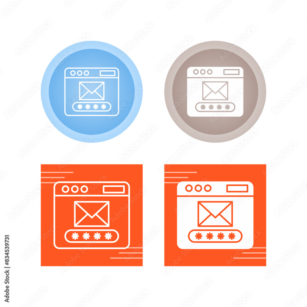 Mail Code Vector Icon Mail Code Vector Icon