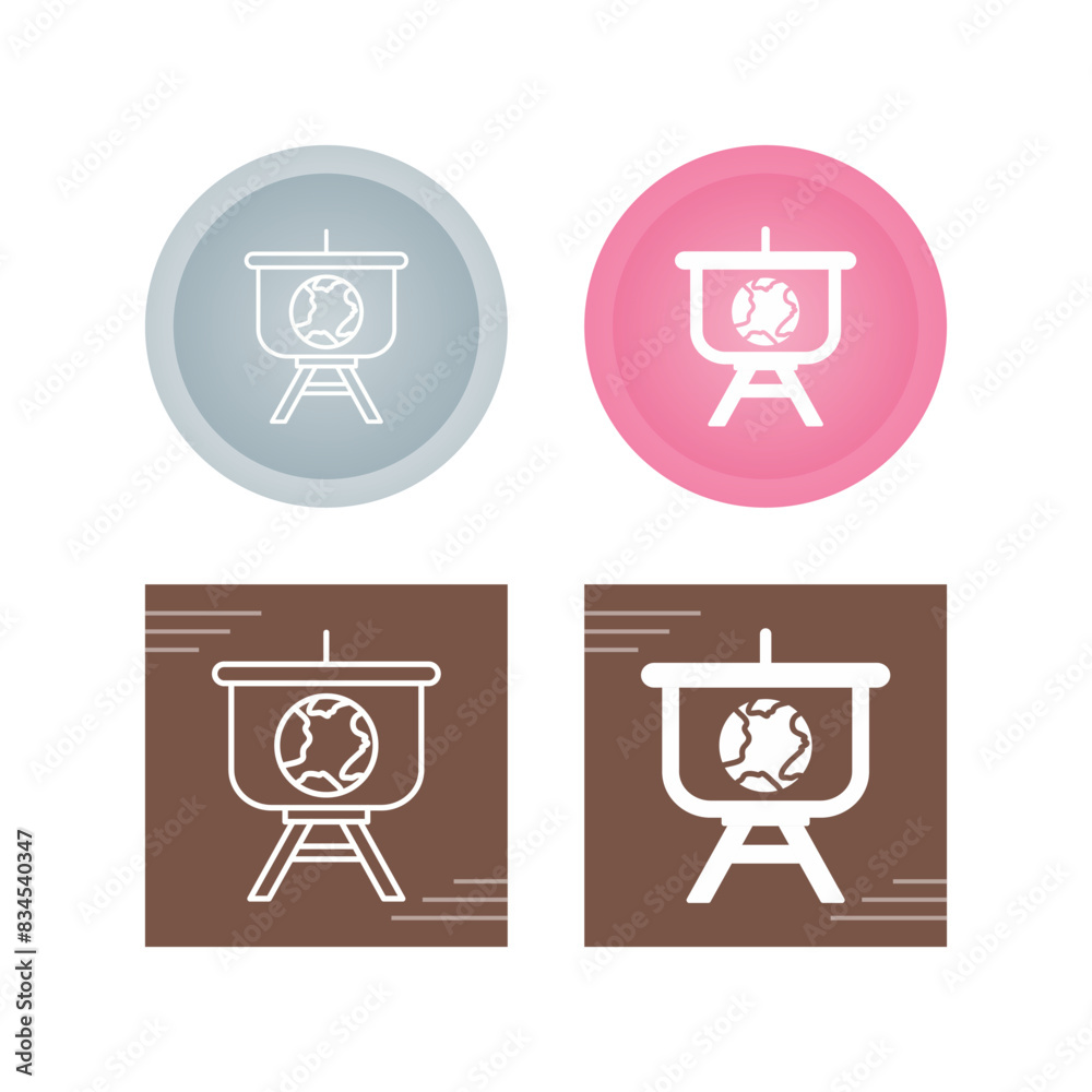 World Presentation Vector Icon