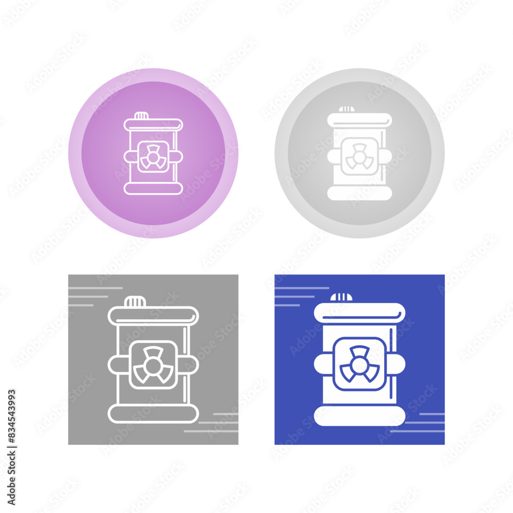 Toxic Waste Vector Icon Toxic Waste Vector Icon