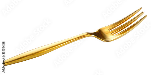 Gold Fork Isolated