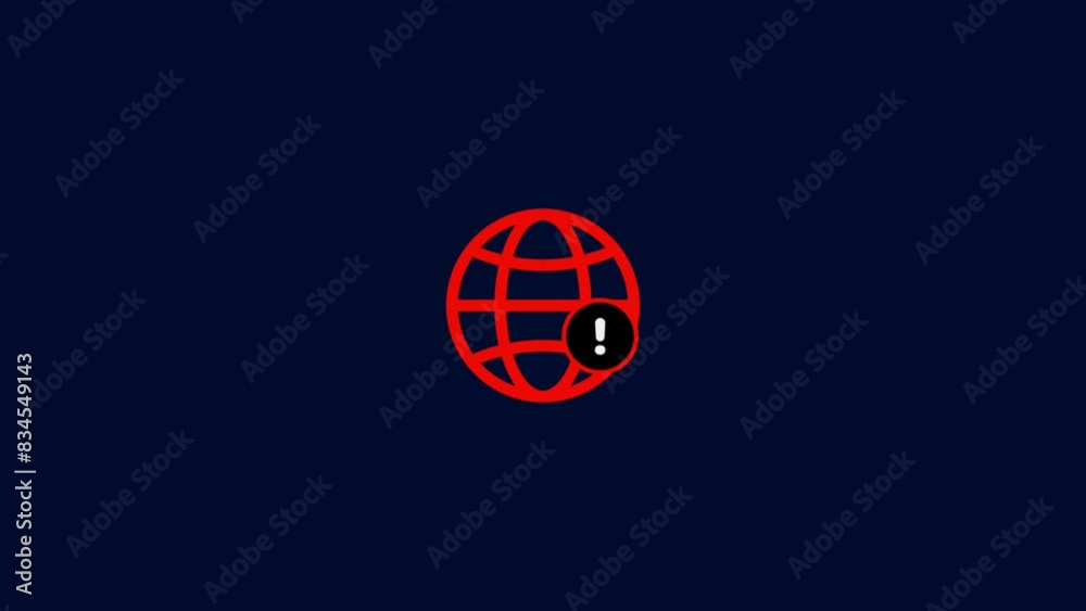 internet globe warning sign icon. Warning, Error Sign Concept. internet globe warning sign icon. Warning, Error Sign Concept.