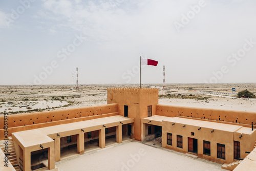 Al Zubara Fort, a historic Qatari military fortress built under the oversight of Sheikh Abdullah bin Jassim Al Thani in 1938 photo
