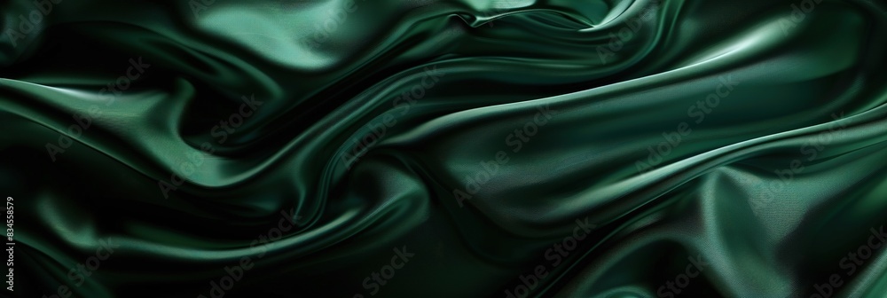 Fototapeta premium Dark green background. Luxury background