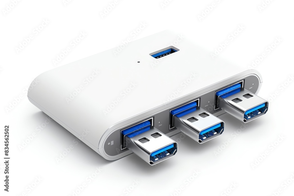 High-quality white USB hub with multiple USB 3.0 ports for efficient data transfer and connectivity. Ideal for laptops and desktop computers. High-quality white USB hub with multiple USB 3.0 ports for efficient data transfer and connectivity. Ideal for laptops and desktop computers.