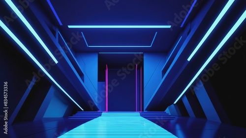 blue light corridor © birdmanphoto