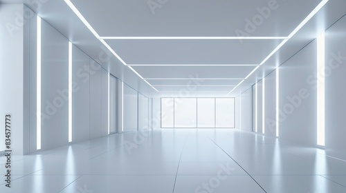 empty corridor in a modern building