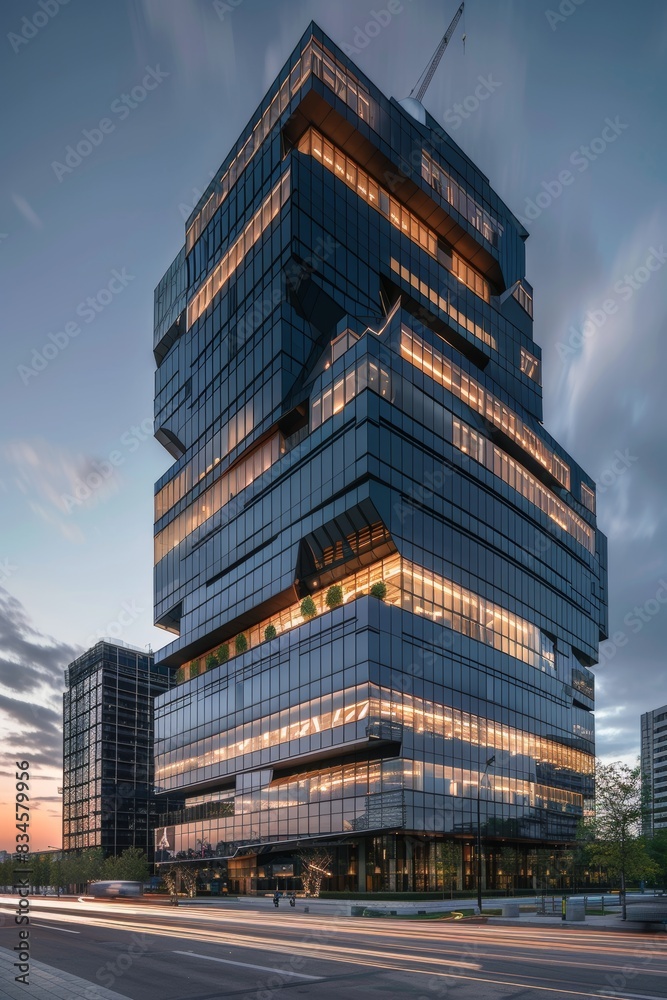 Fototapeta premium Exterior High Rise Building