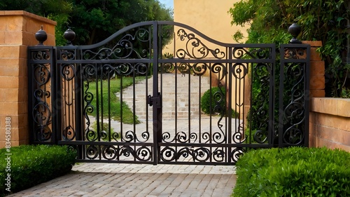 Wrought, iron Gate.