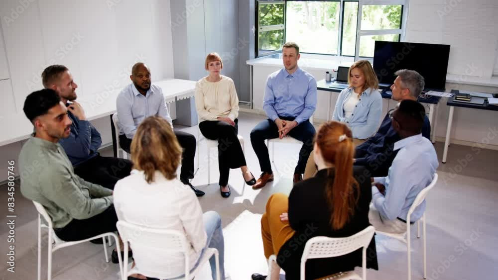 Young Multiracial Millennial Friends Sitting Young Multiracial Millennial Friends Sitting