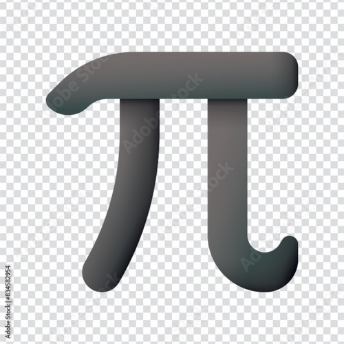 Pi math symbol icon vector design in eps 10