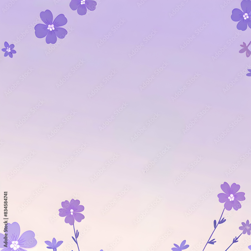 Fototapeta premium 보라색꽃