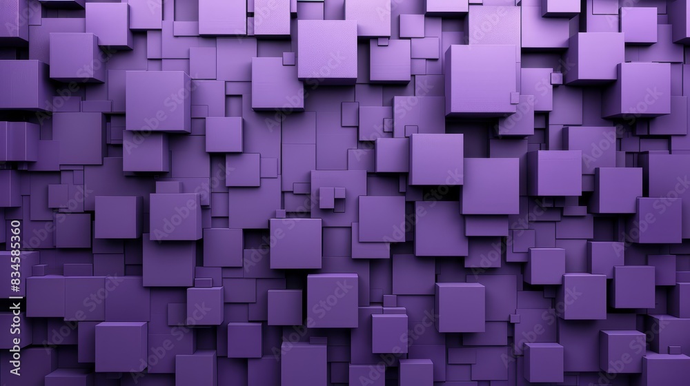 A purple background with abstract squares and rectangles of assorted sizes and shapes, all in various shades, darker towards the center A purple background with abstract squares and rectangles of assorted sizes and shapes, all in various shades, darker towards the center
