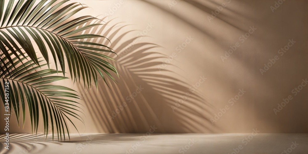 Warm Taupe Wall with Palm Shadows Blur: A warm taupe wall with gentle, blurred palm leaf shadows, ideal for sophisticated and cozy displays.
Warm Taupe Wall with Palm Shadows Blur: A warm taupe wall with gentle, blurred palm leaf shadows, ideal for sophisticated and cozy displays.