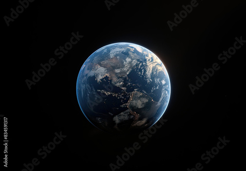 Stunning Sunrise on Earth from Space - High Quality Realistic Shot © Faraz