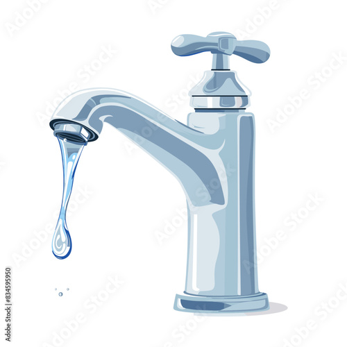 Water tap cartoon vector