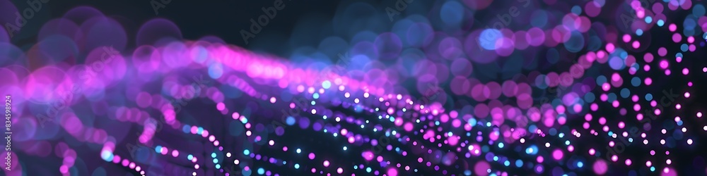 Dynamic technology background showcasing purple and cyan dots connected in a detailed plexus network Dynamic technology background showcasing purple and cyan dots connected in a detailed plexus network