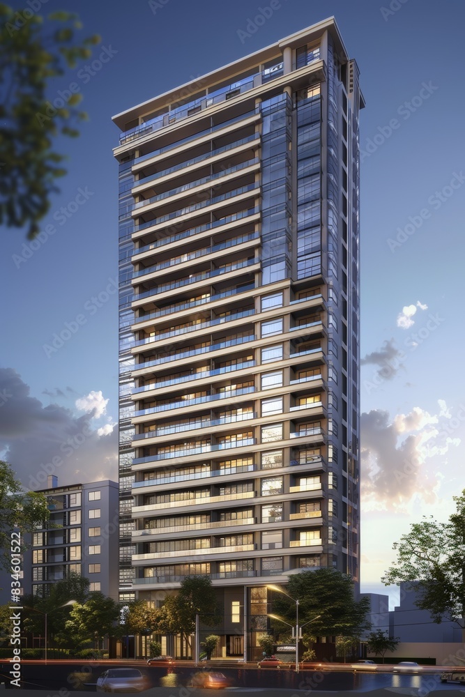 Naklejka premium Exterior High Rise Building