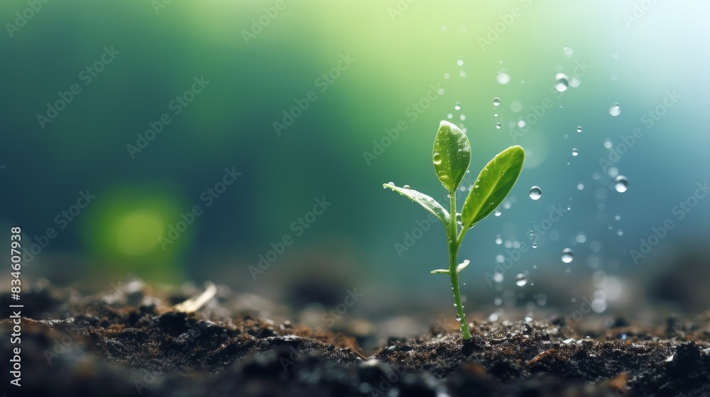 plant sprout growth.