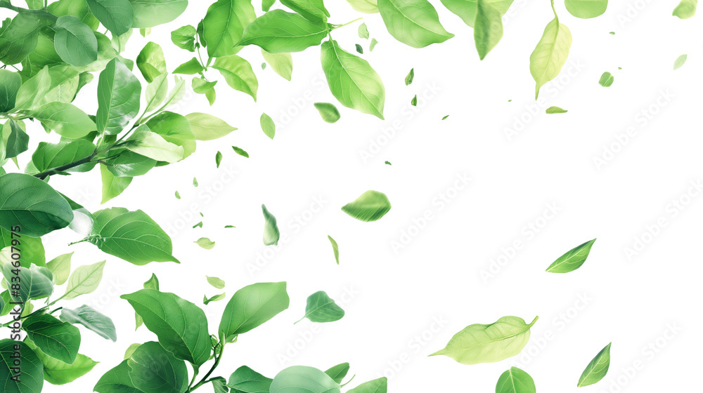 fluttering green leaves fluttering green leaves