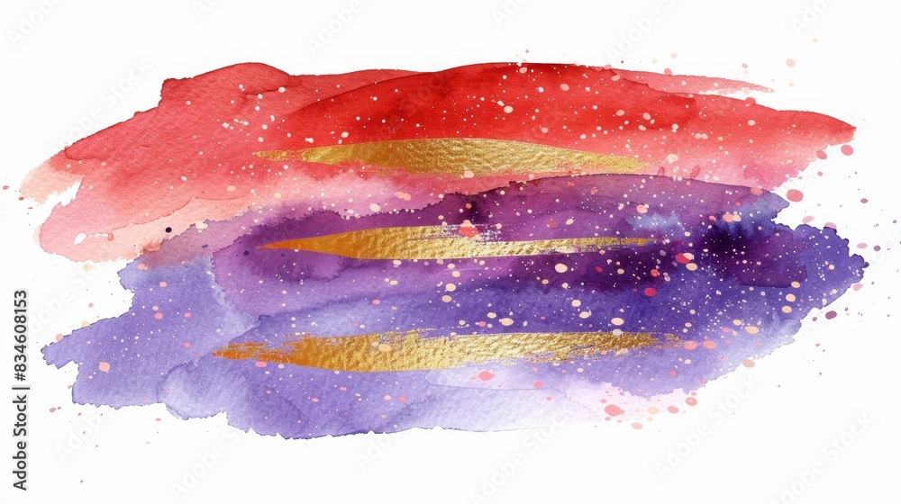 Red, purple, and gold stripes over purple, red, and gold stripes, against a white background Red, purple, and gold stripes over purple, red, and gold stripes, against a white background