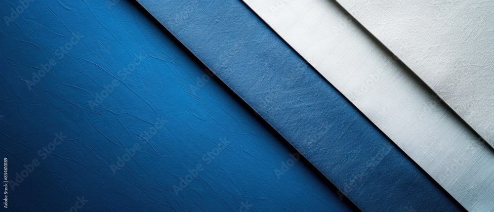 Dive into the realm of professionalism with a clean slate: a blank mockup adorned with a serene blue and white fabric pattern. Dive into the realm of professionalism with a clean slate: a blank mockup adorned with a serene blue and white fabric pattern.