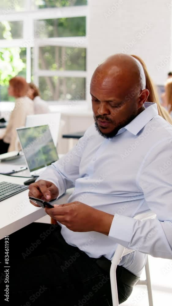 Distracted Businessman Using Mobile Phone Distracted Businessman Using Mobile Phone
