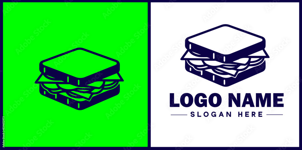 sandwich icon Sub Hoagie Grinder flat logo sign symbol editable vector sandwich icon Sub Hoagie Grinder flat logo sign symbol editable vector