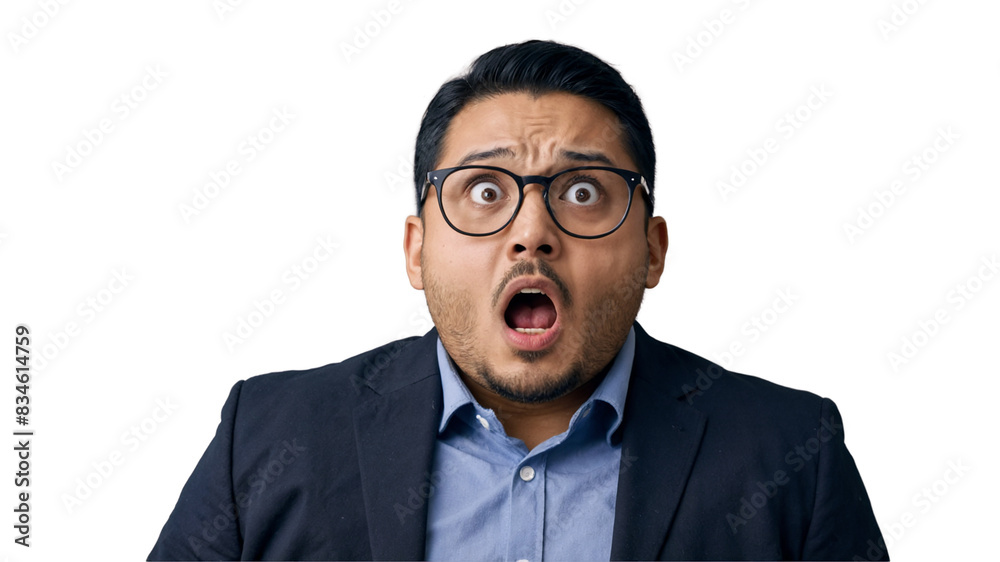 man shocking reaction png, NO background man shocking reaction png, NO background