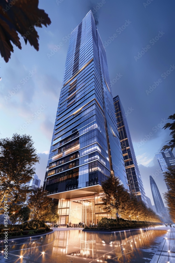 Fototapeta premium Exterior High Rise Building