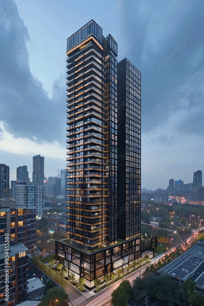 Fototapeta premium Exterior High Rise Building