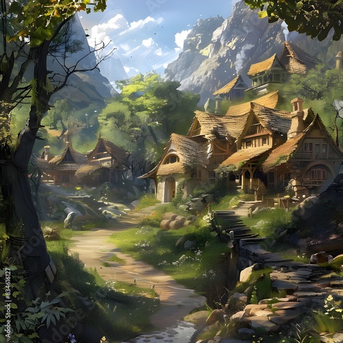 town or village in fantasy land