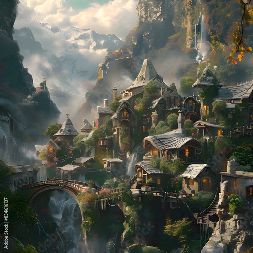 town or village in fantasy land