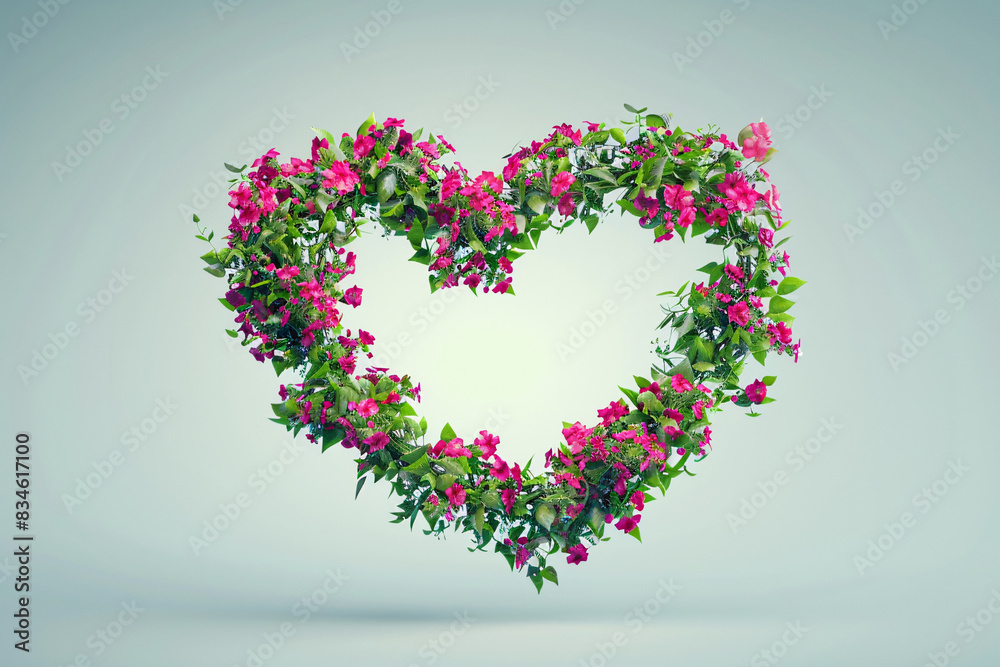 heart with flowers heart with flowers