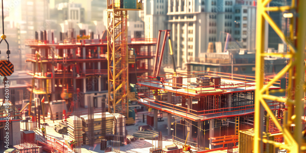 traffic at night, 2d background Construction Site A busy construction site with cranes, workers in hard hats, scaffolding, piles of materials, and a partially completed building traffic at night, 2d background Construction Site A busy construction site with cranes, workers in hard hats, scaffolding, piles of materials, and a partially completed building