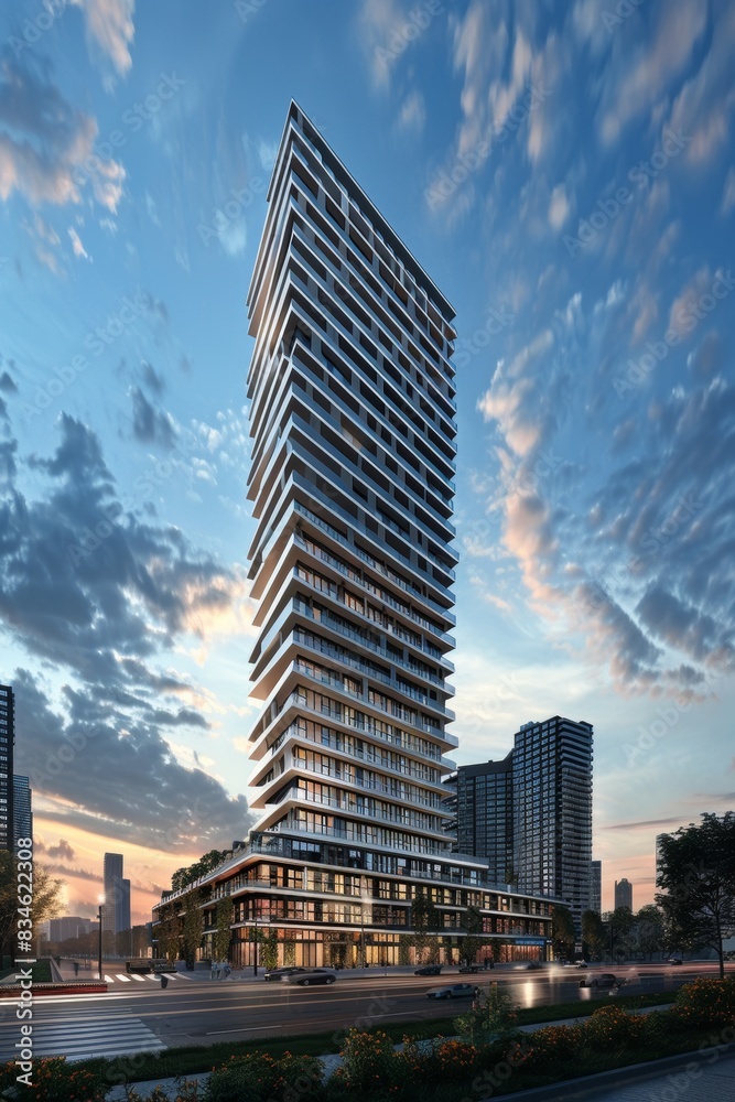 Fototapeta premium Exterior High Rise Building