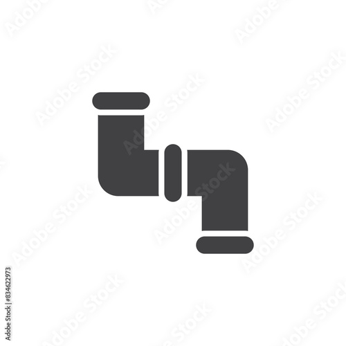 Plumbing pipe vector icon