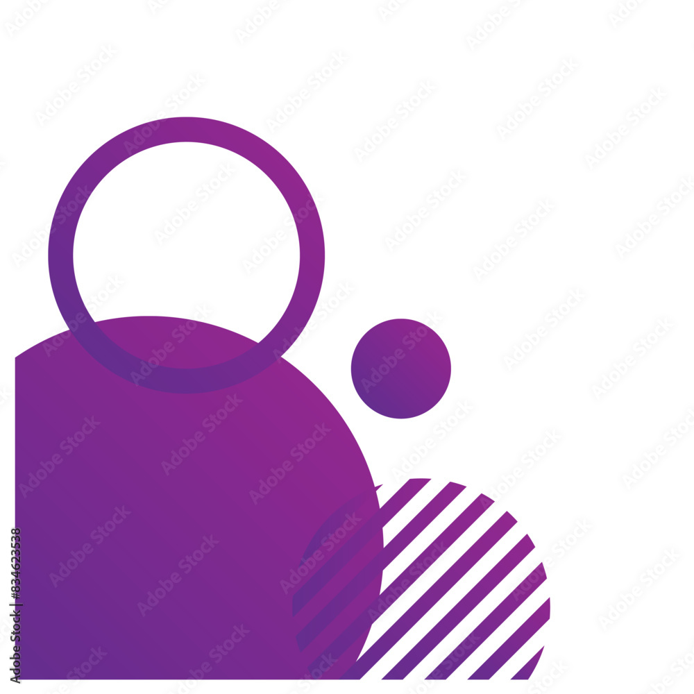 Purple Circle Geometric Corner Purple Circle Geometric Corner