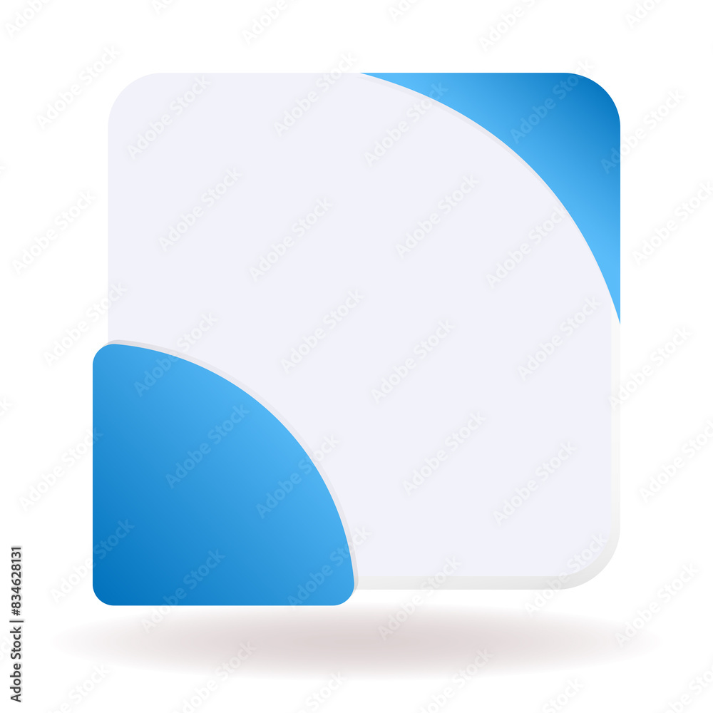 Background in the form of a card hanging in the air. Suitable for designing social media posts. 3 D. Illustration. Background in the form of a card hanging in the air. Suitable for designing social media posts. 3 D. Illustration.
