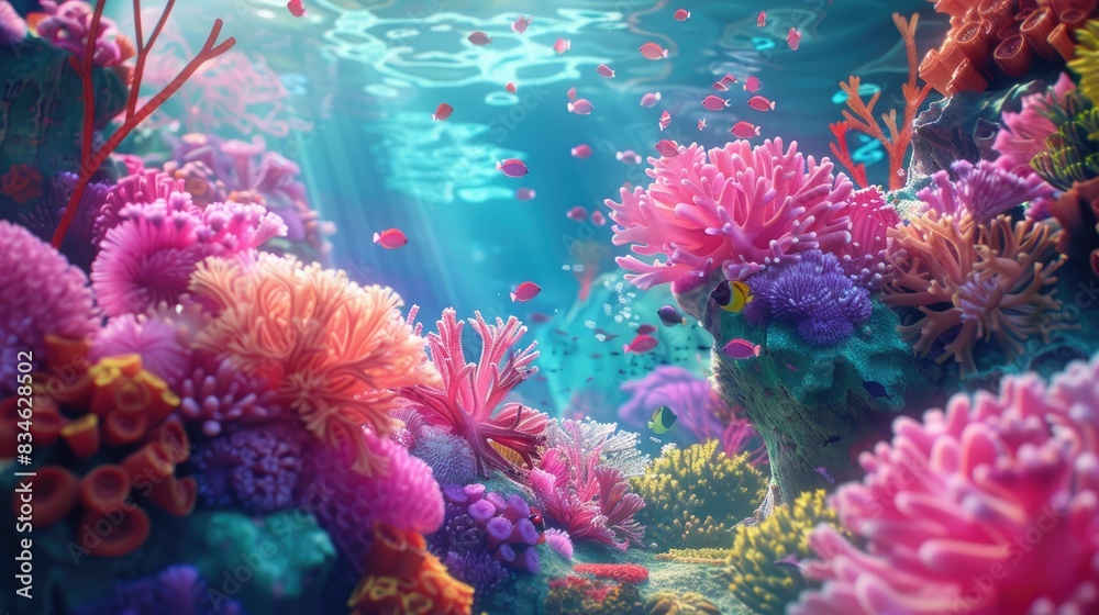 Beautifully Designed Coral Reef Beautifully Designed Coral Reef