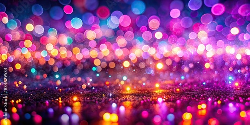 Vibrant digital landscape with pink and purple bokeh lights shining brightly  abstract  glowing  digital  landscape  sparkling  pink  purple  bokeh  lights  vibrant  colorful  futuristic