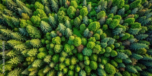 Top view of trees in the forest, isolated on background, , nature, forest, trees, foliage, woods, environment, greenery, wilderness, landscape, ecology, natural, scenery, plant, growth, aerial photo