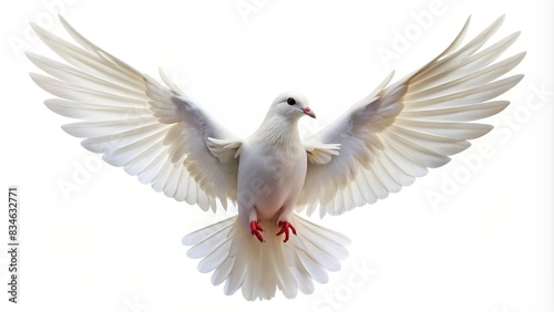 White dove symbolizing peace flying on background  dove  peace  symbol  freedom  wings  bird  international day  white  flight  sky  hope  spiritual  harmony  concept   clipping path