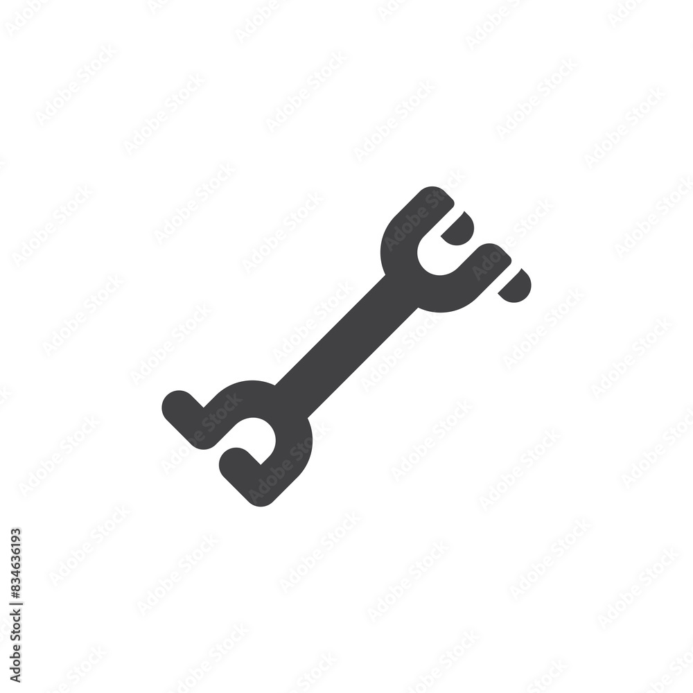 Plumbing Wrench vector icon Plumbing Wrench vector icon
