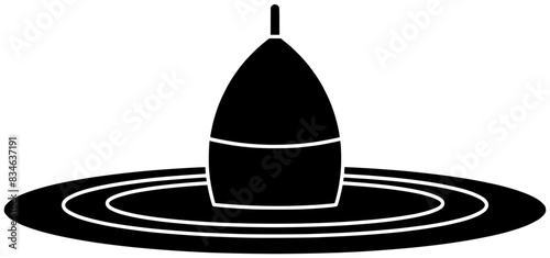 fish illustration equipment silhouette hook logo fishing icon fisherman outline catch sport hobby bait rod bouy line recreation river shape tackle lure water for vector graphic background