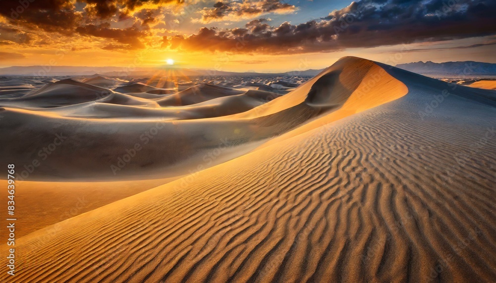 Naklejka premium sunrise in the desert
