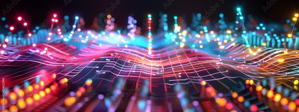Vibrant Frequency Stability Captivating 3D Visualization of Stable Signal Dynamics Vibrant Frequency Stability Captivating 3D Visualization of Stable Signal Dynamics