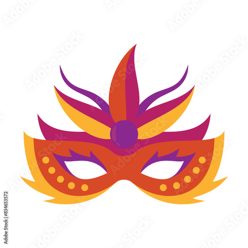 Mardi Gras Mask Illustration